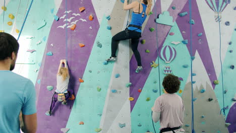 family rock climbing session