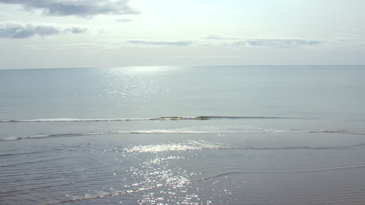 Panning shot looking north of Montrose beach