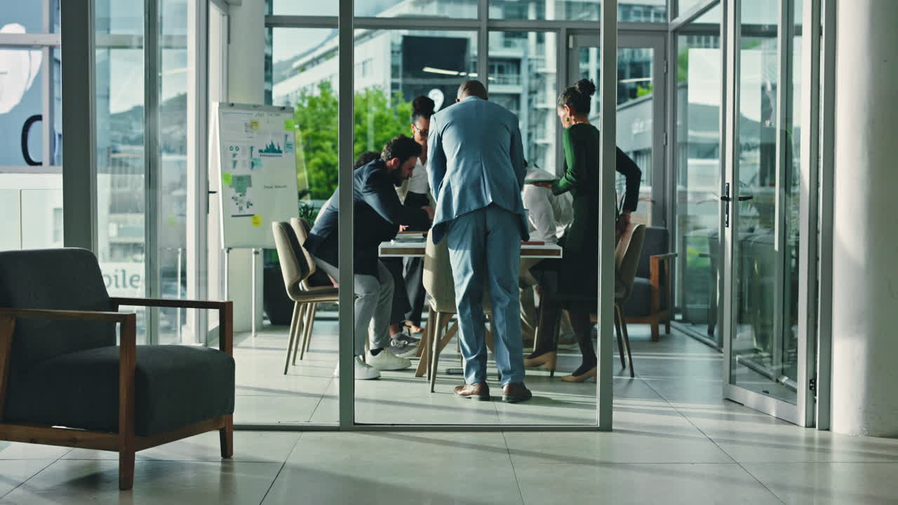 Business meeting in a modern office