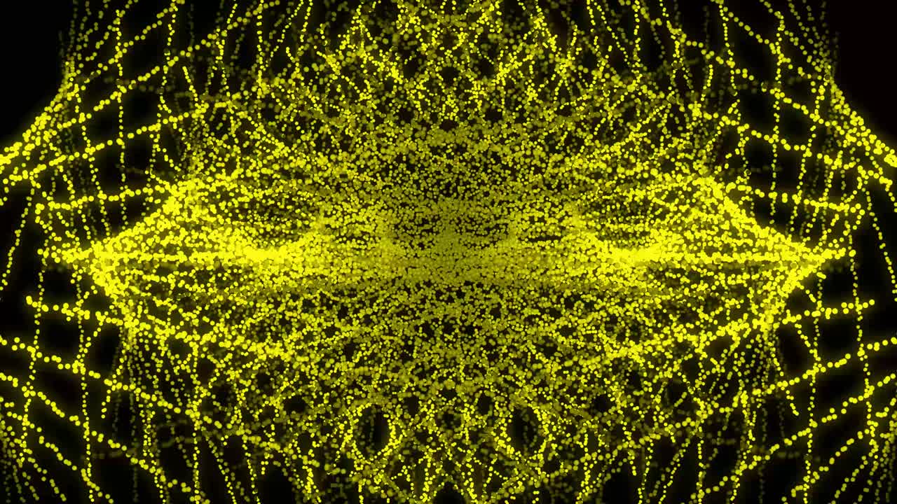 Yellow color Dot Shape Pattern animation motion graphics