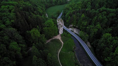 Rocks-Castle-in-Poland,-Europe