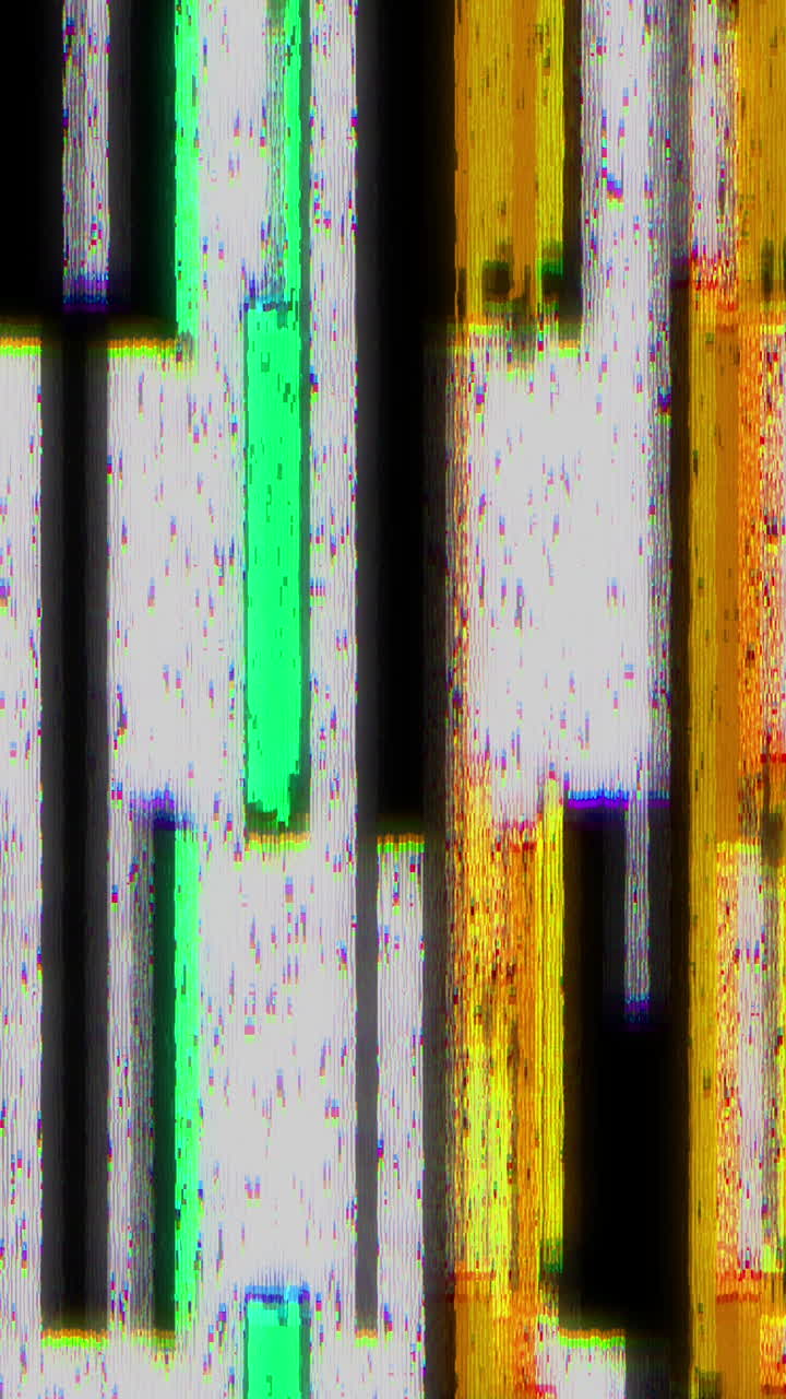 Abstract Digital Glitch Noise and Static Transition