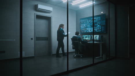 sala de vigilancia de seguridad