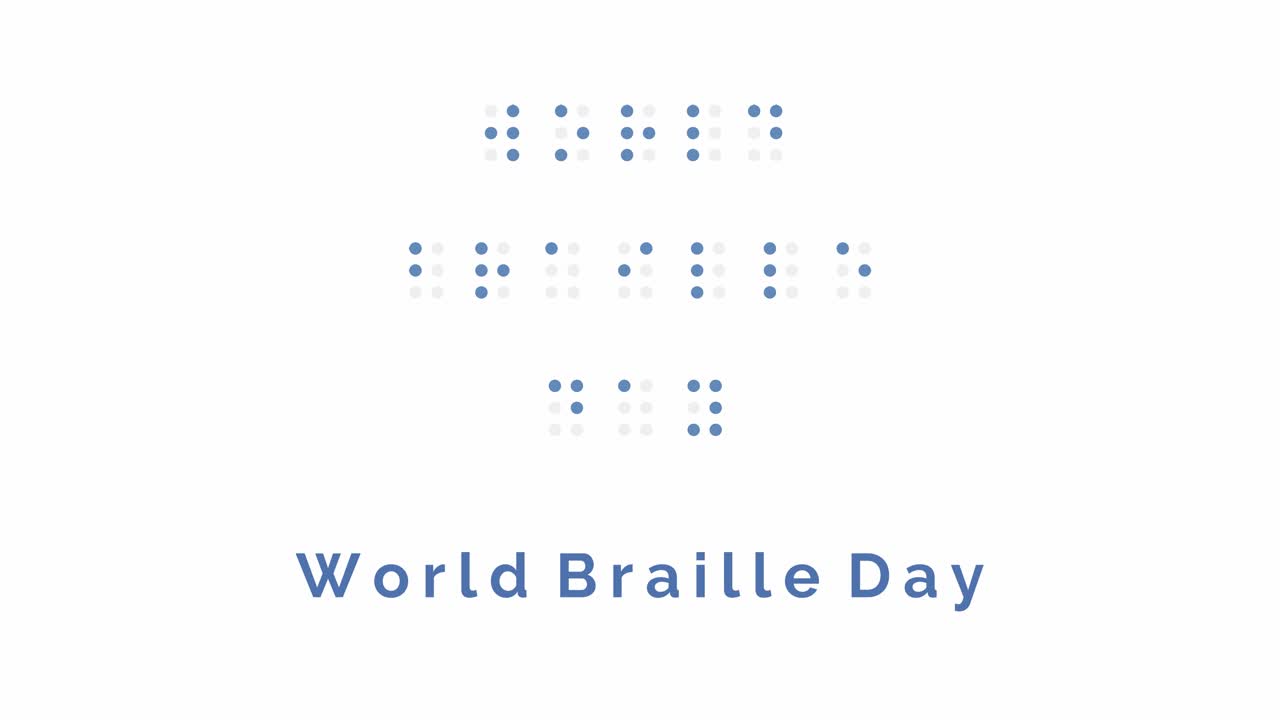 Animazione dinamica per la Giornata Internazionale del Braille