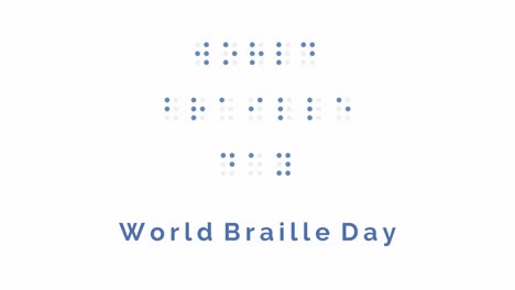 international blind world braille day animation highlight motion