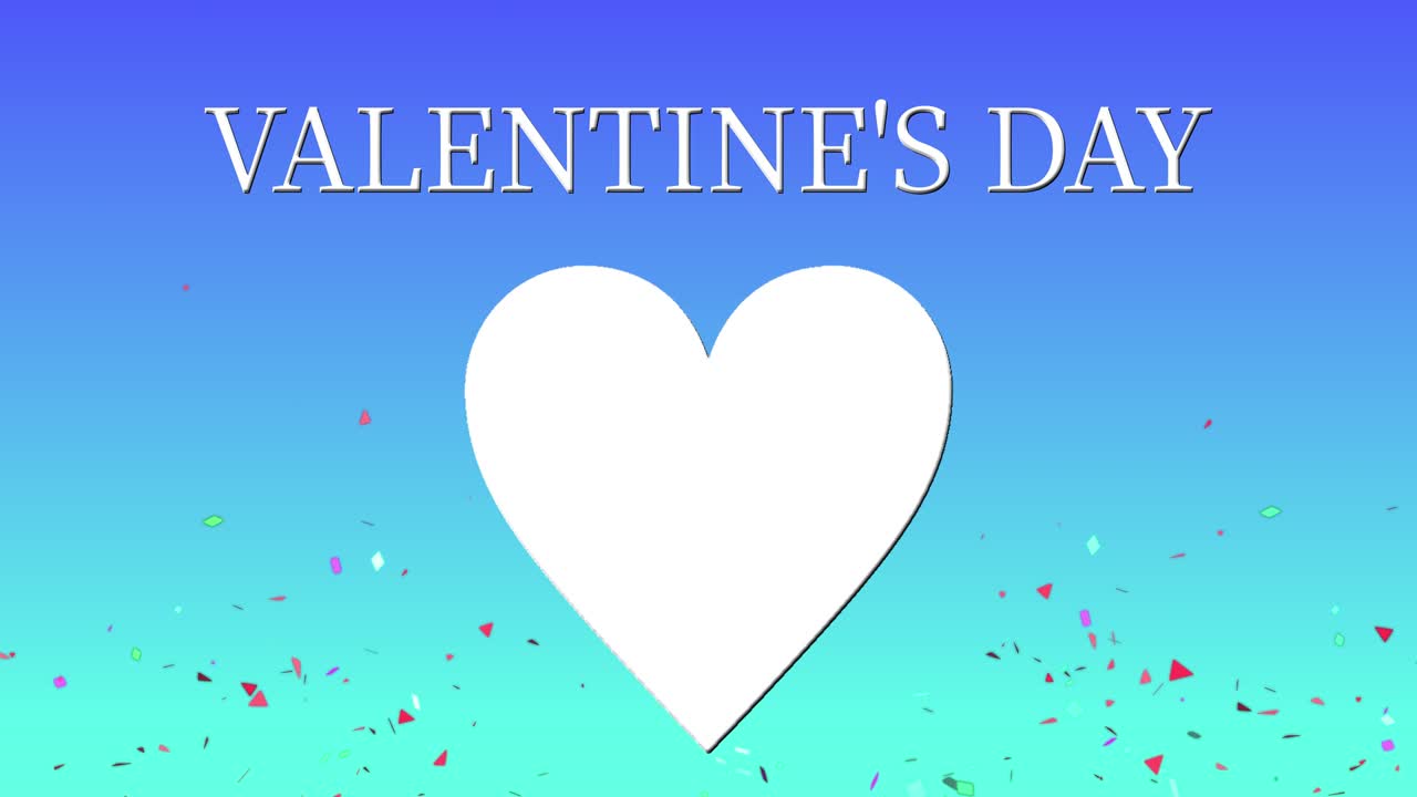 mensaje de valentín texto animación gráficos de movimiento