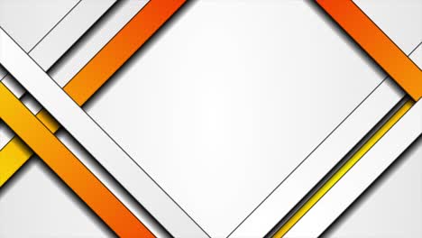 orange and grey stripes abstract tech video animation