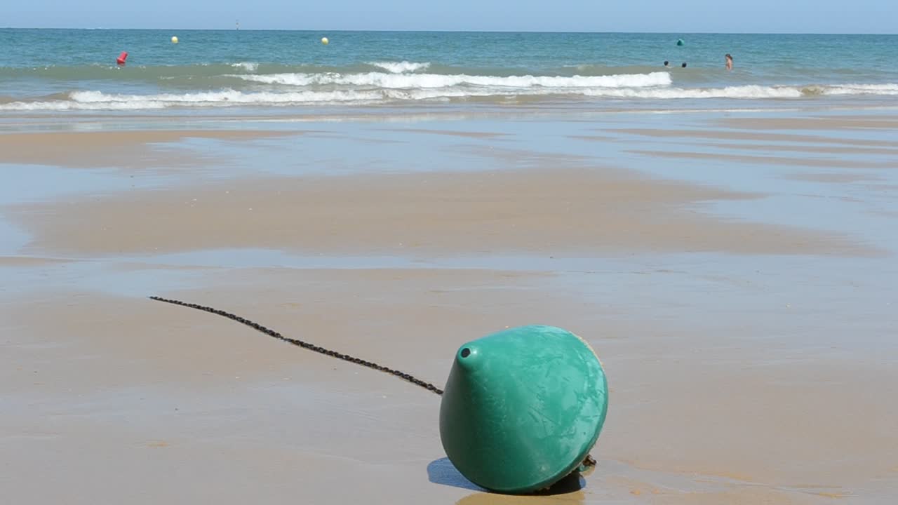 Atlanterhavskysten. Udløb. Chipiona, byen i Andalusien, Spanien.