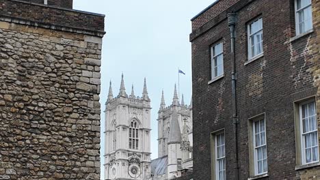 view towards westminster abbey, london, united kingdom