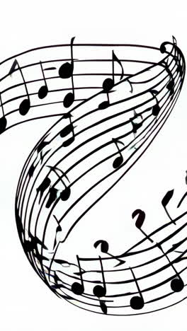abstract music notes