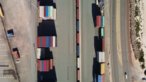 freight train heading towards fremantle port