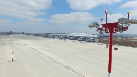 construcción de un nuevo aeropuerto - vista aérea