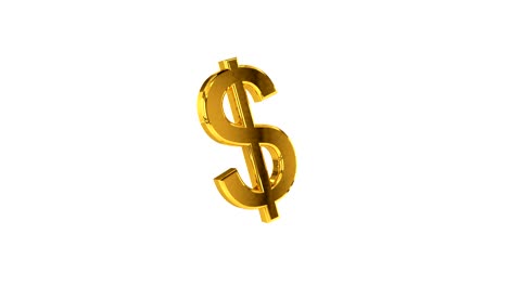 signo de dólar con fondo blanco