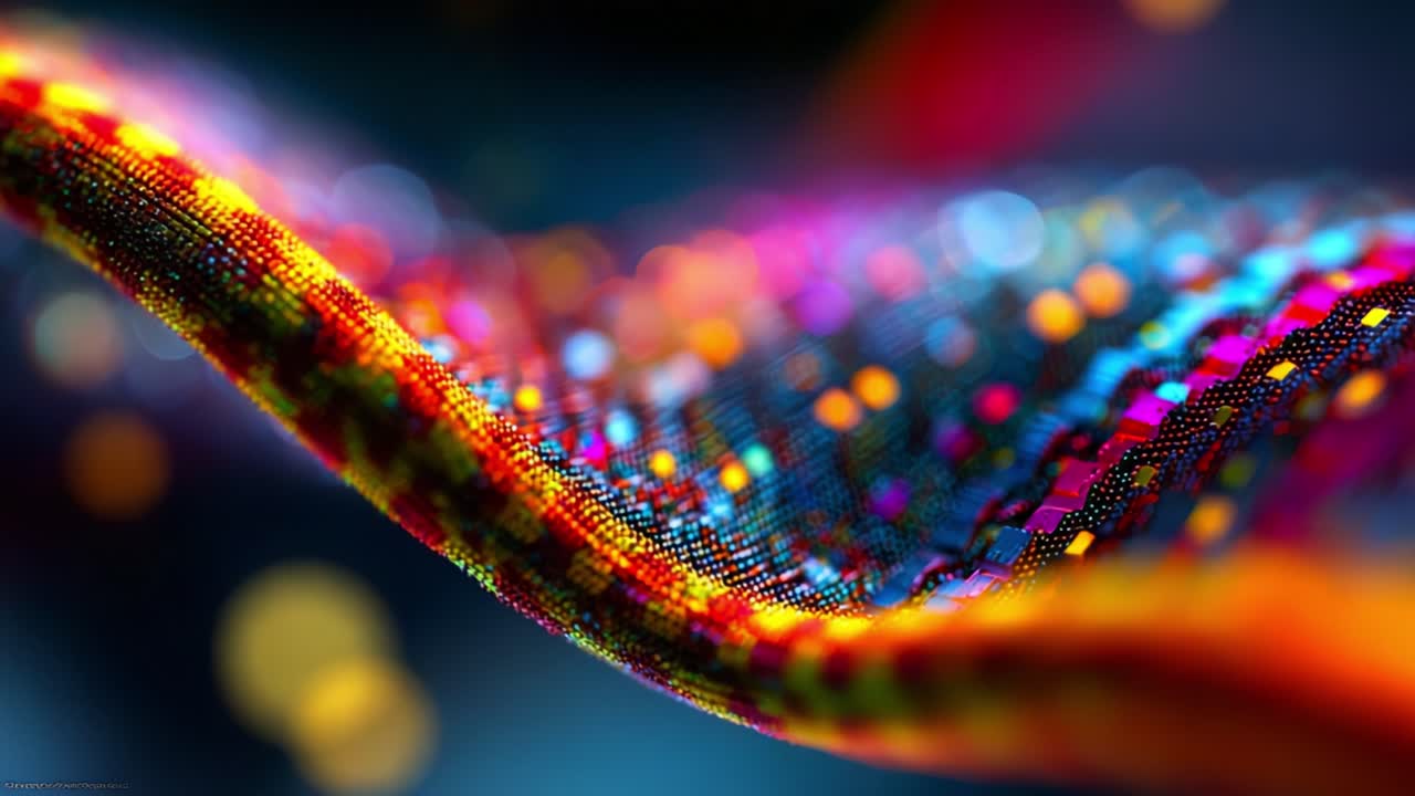 A Vibrant Wave of Colorful Textiles Captured in Stunning Detail, Showcasing Intricate Patterns and Textures that Mesmerize the Viewer with Their Liveliness and Visual Complexity, Blending Art and Fabric