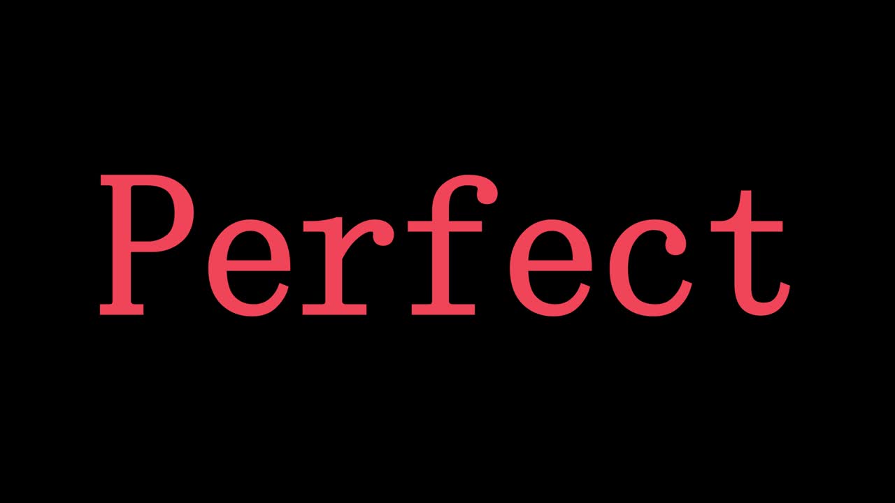 완벽한 텍스트 애니메이션 메시지 모션 그래픽