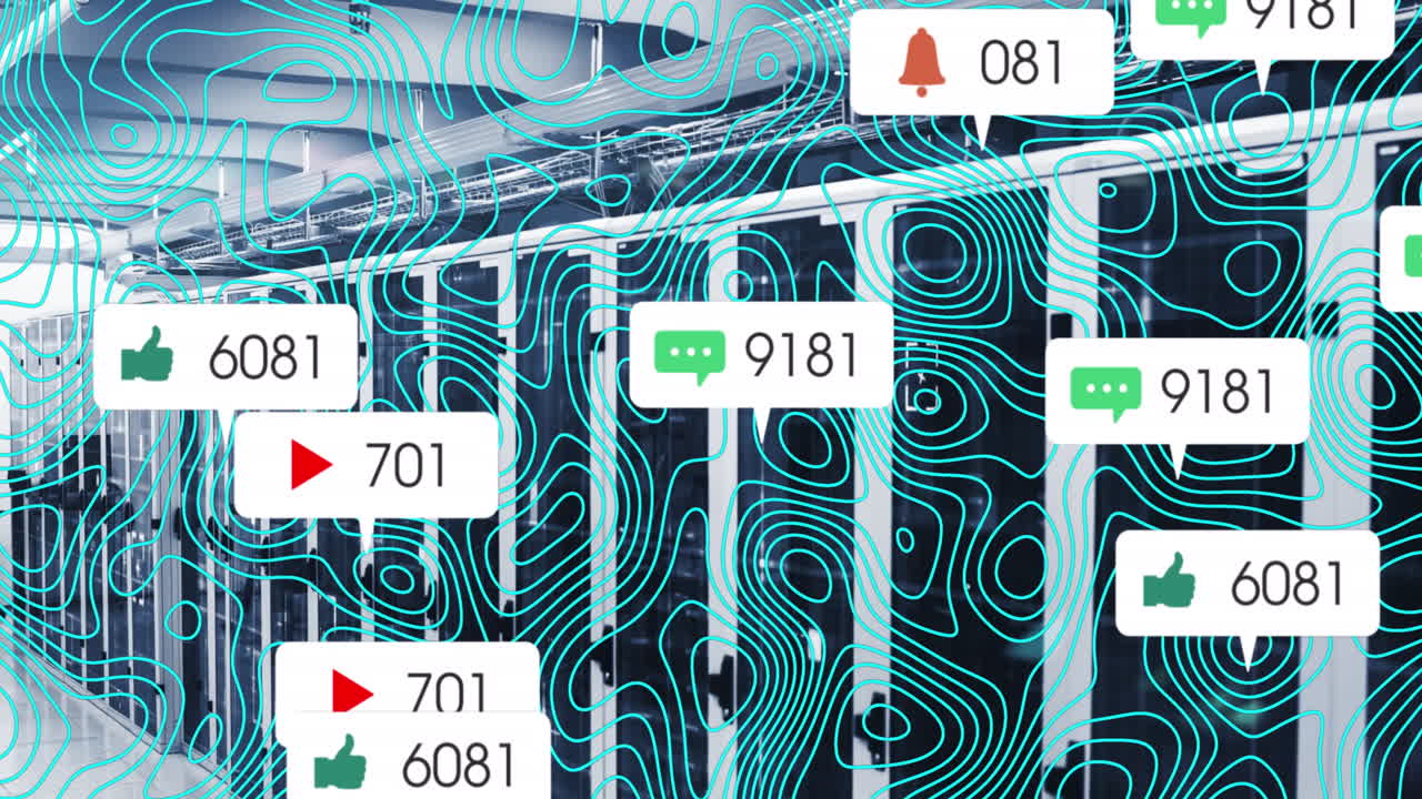 서버 에서 추상적인 패턴을 통해 메시지 상자에서 아이콘과 변하는 숫자의 애니메이션