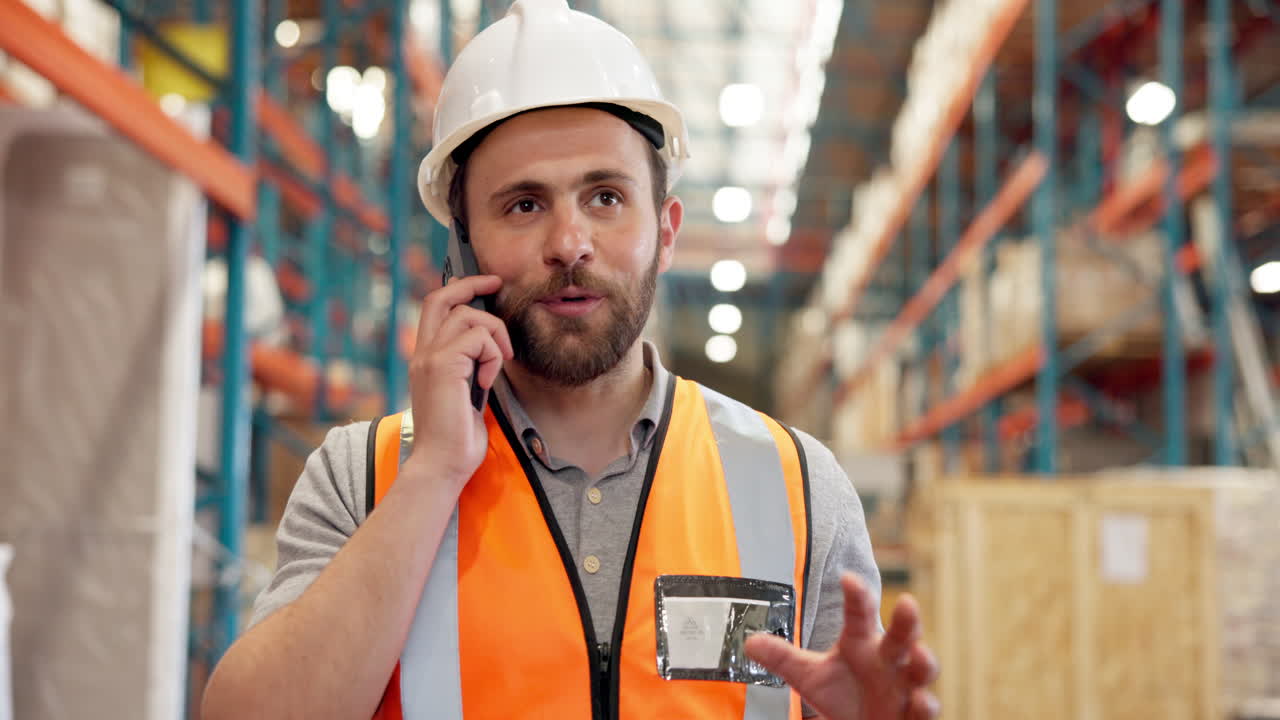 Magazziniere al telefono