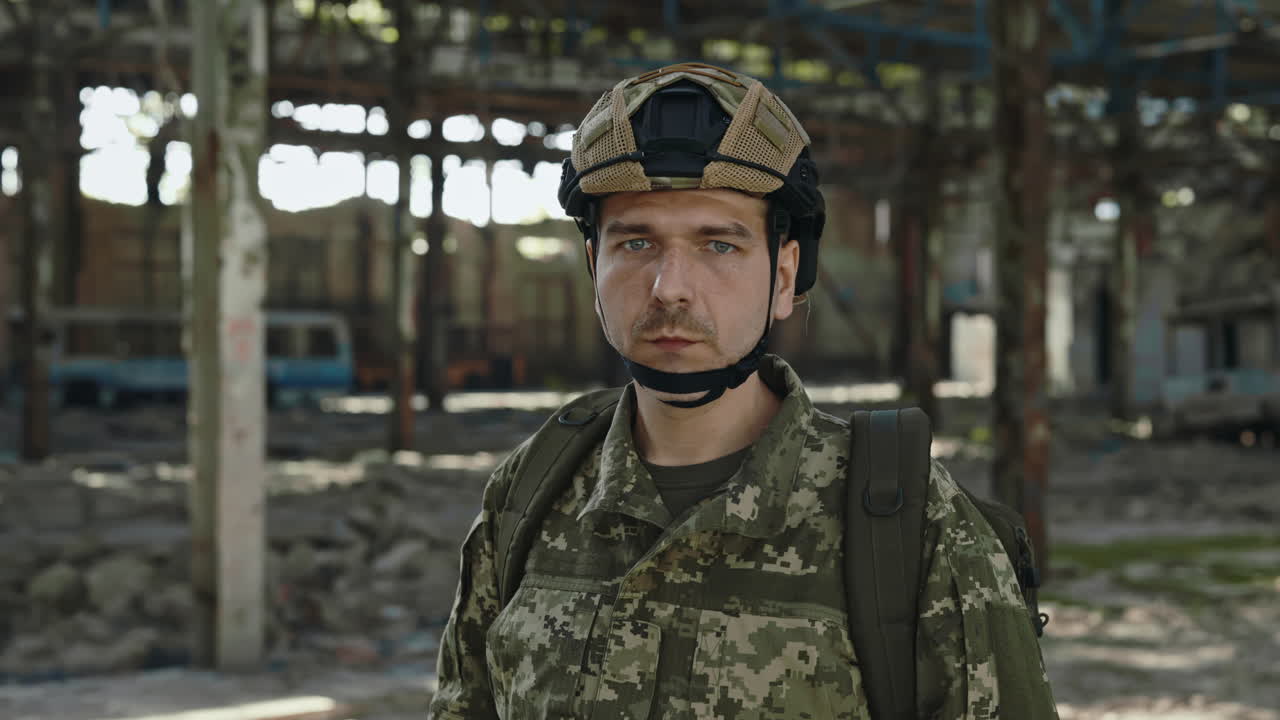 Soldier in a War Zone