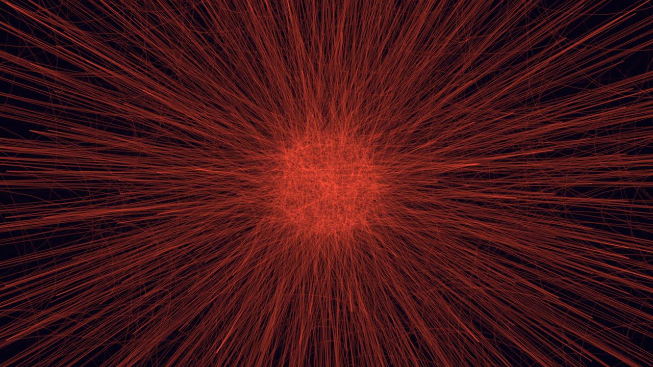 esfera roja radiante un primer plano de una bola de luz brillante en la oscuridad
