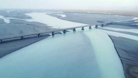 long bridge over river estuary