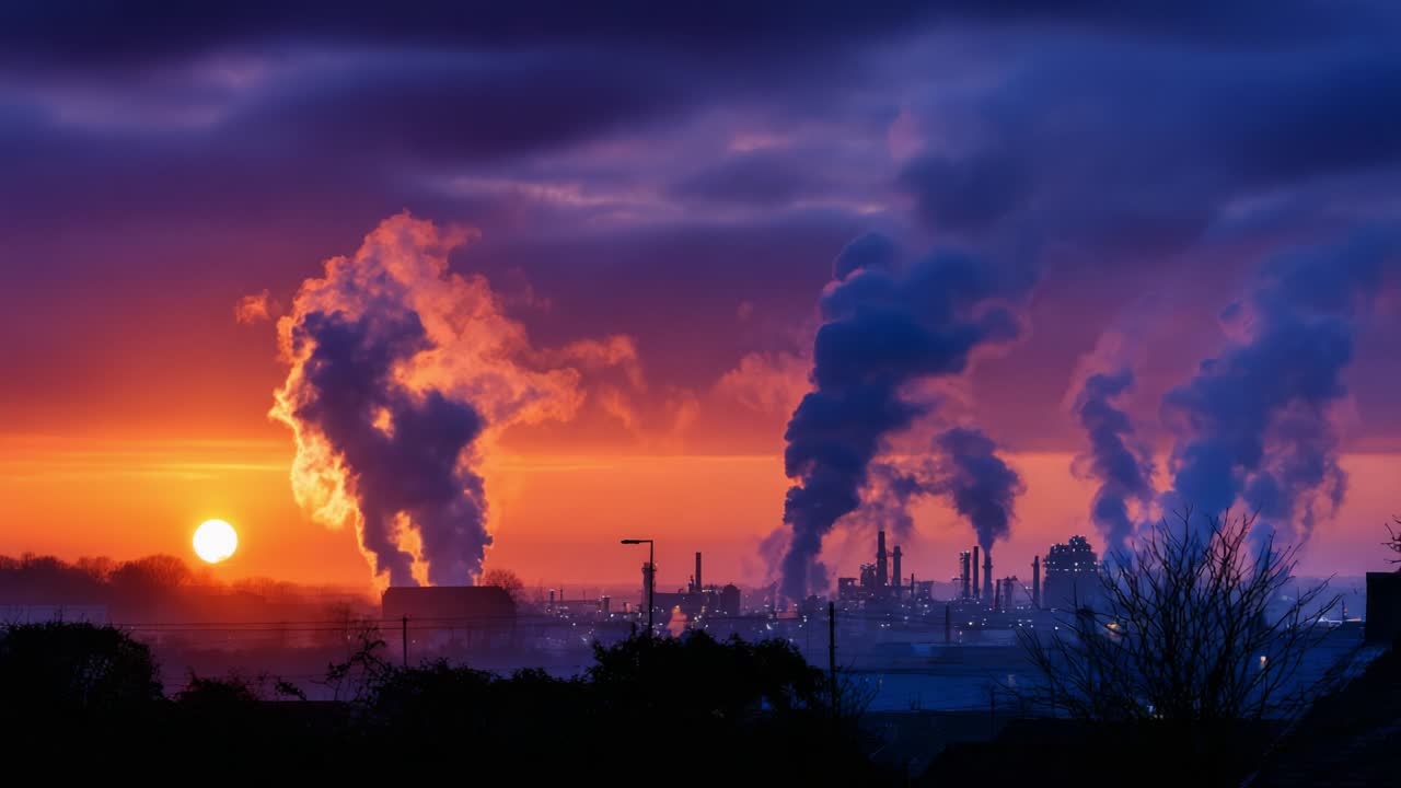 industriale tramonto