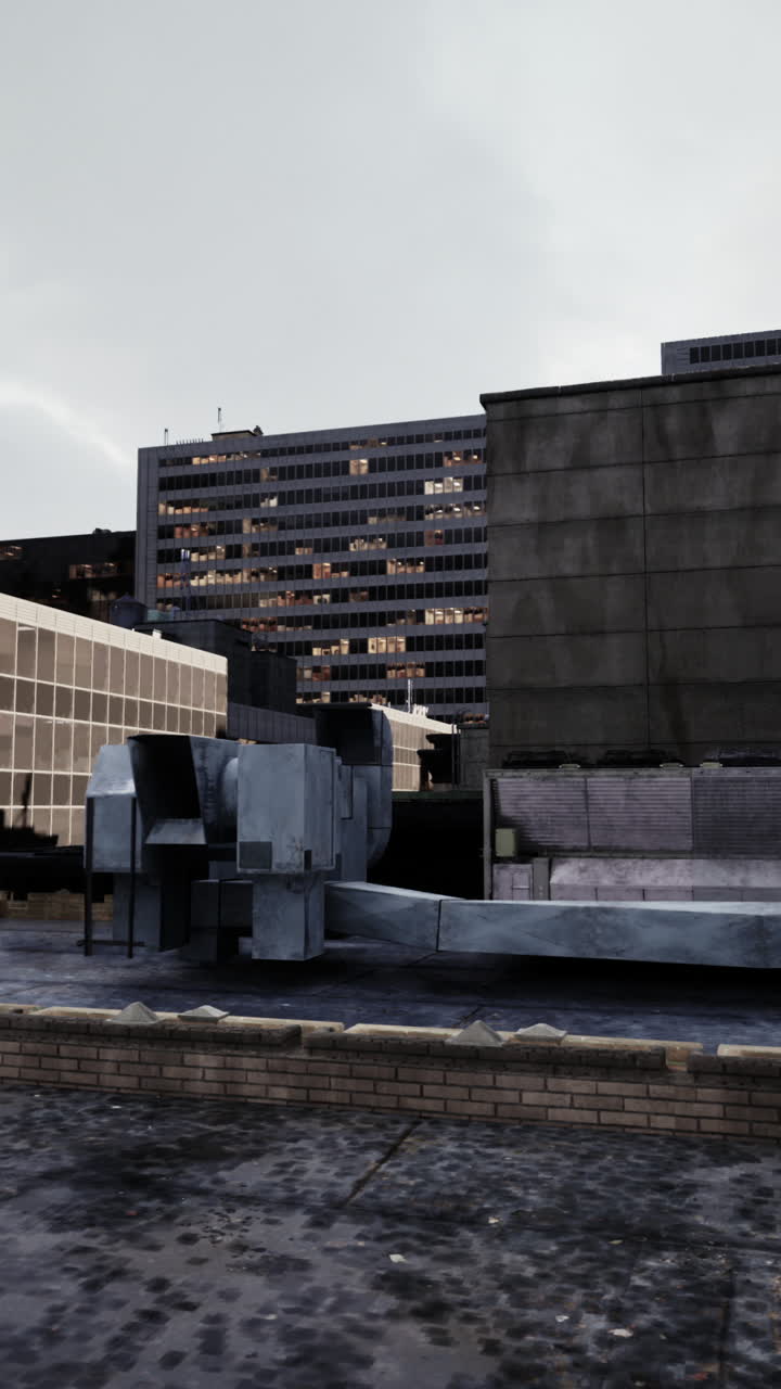 vista del paisaje urbano desde el techo