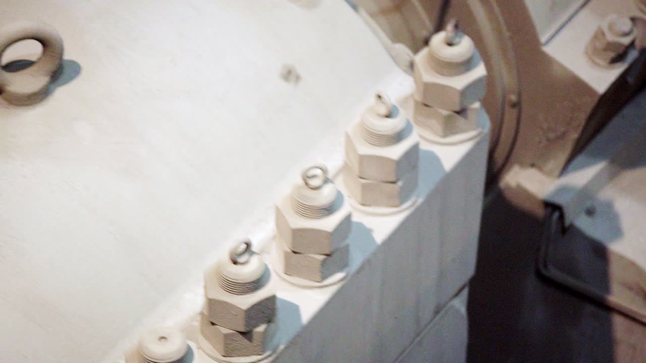 산업 기계 부품의 클로즈업