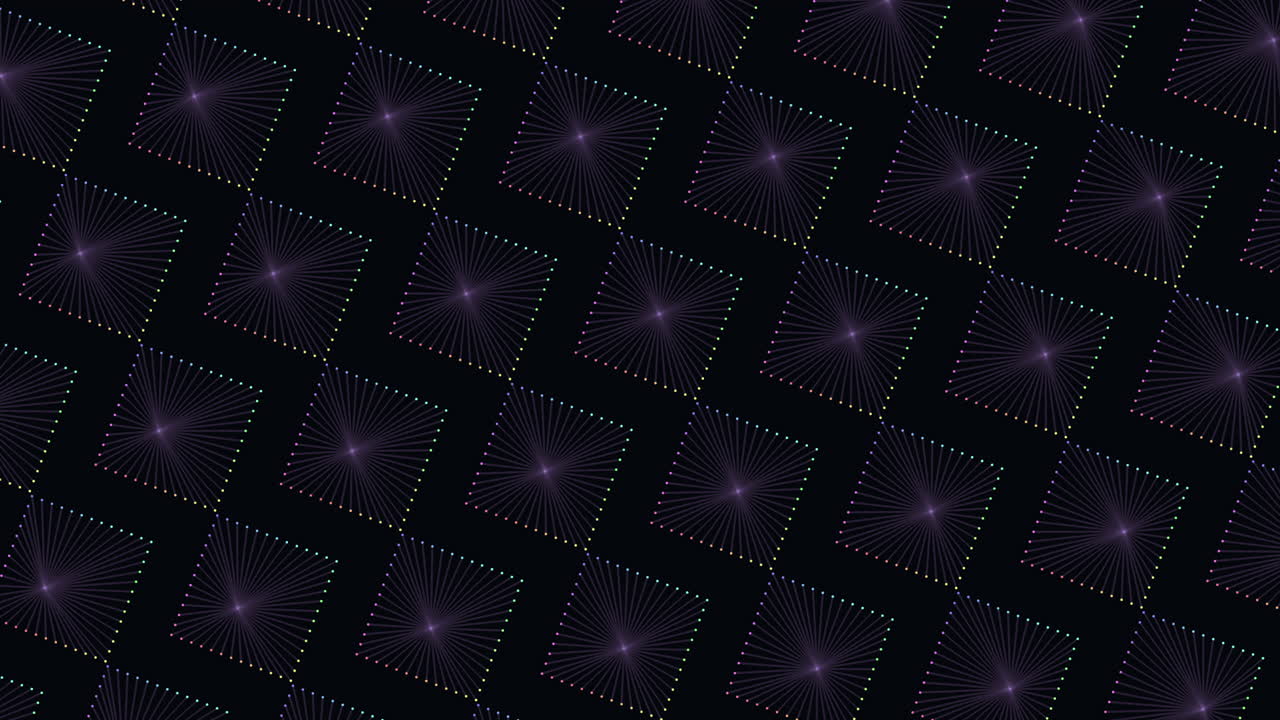 검은색과 보라색의 기하학적 패턴과 지그자그 디자인