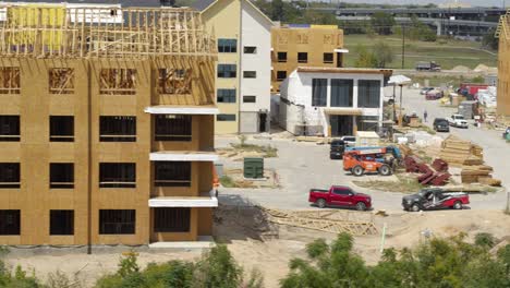 Aerial-view-of-new-home-development-in-Houston,-Texas