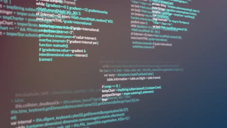 animation of financial data processing with statistics