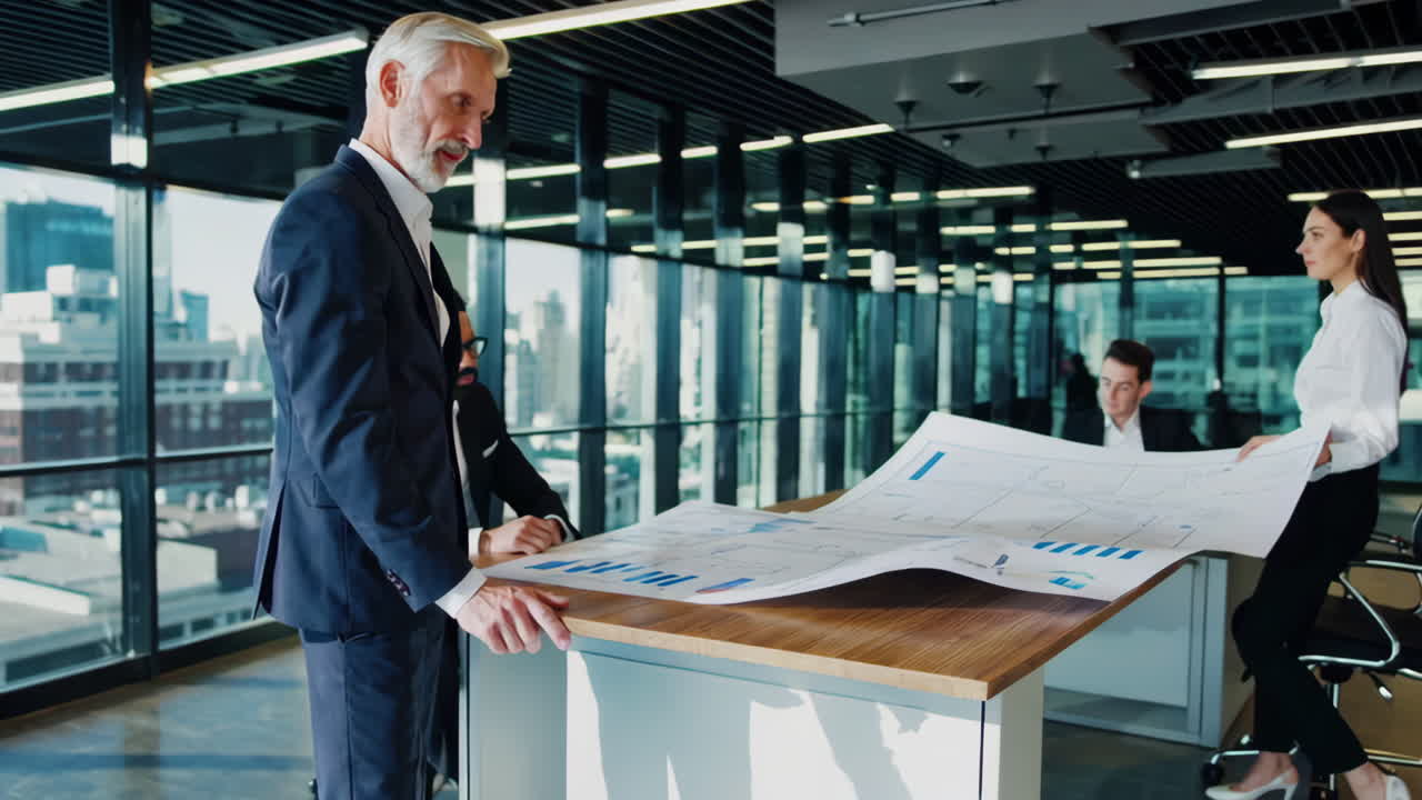 riunione d'affari in un ufficio moderno