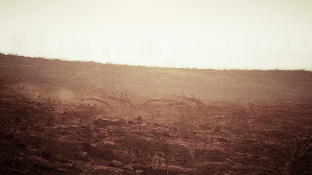 сгоревшая земля: последствия лесного пожара