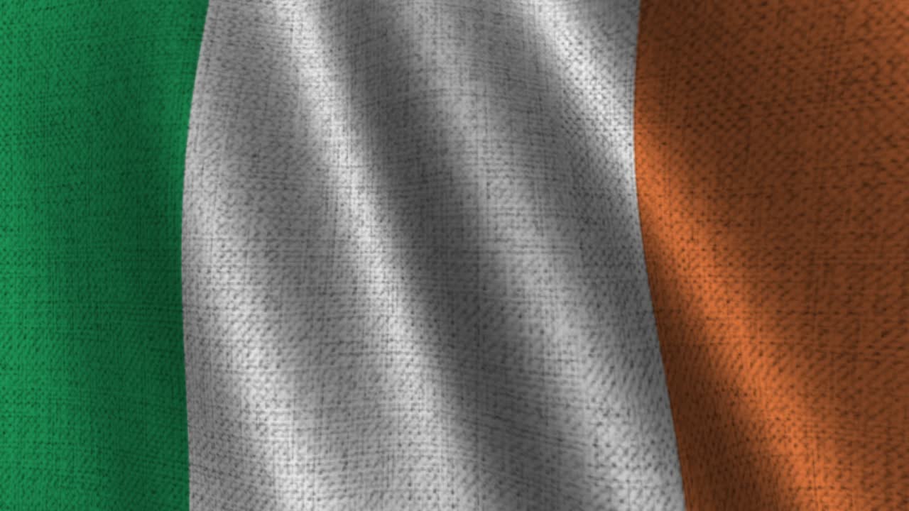 Bandiera sventolante dell'Irlanda