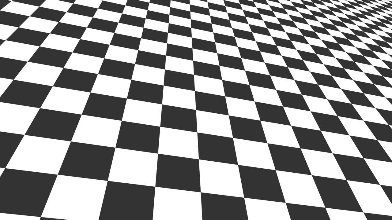 チェスボードを回転させるアイソメトリック背景アニメーション