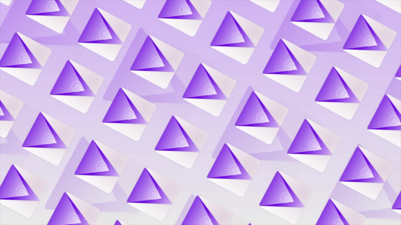 patrón de reproducción de video triangular púrpura