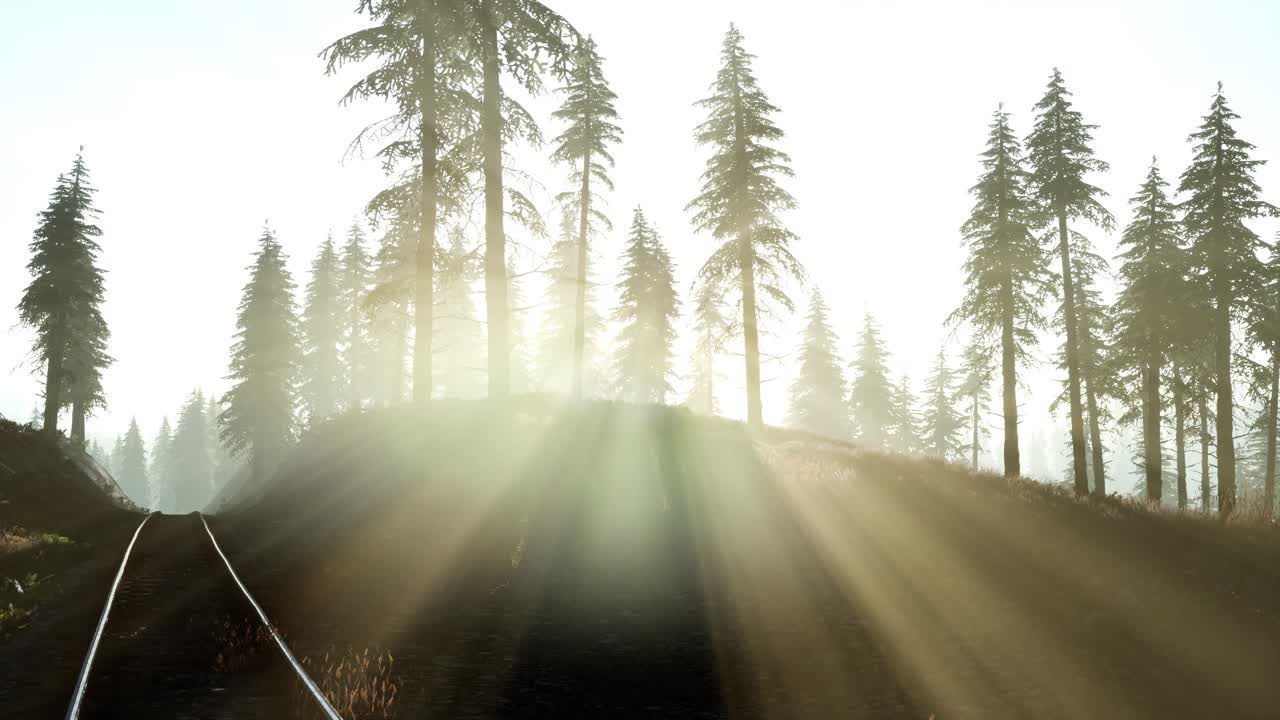 полет над железной дорогой