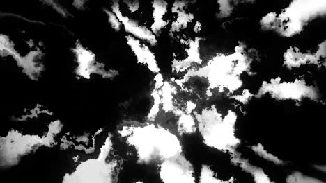 abstract black and white cloud patterns