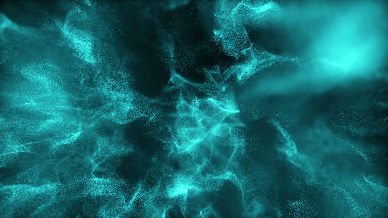 animación futurista con partículas parpadeantes en cámara lenta, 4096x2304 bucle 4k