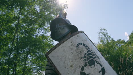 roman legionary with shield