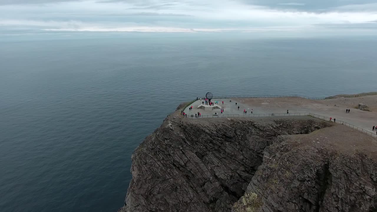 노르웨이 북부의 북쪽 케이프 (nordkapp).