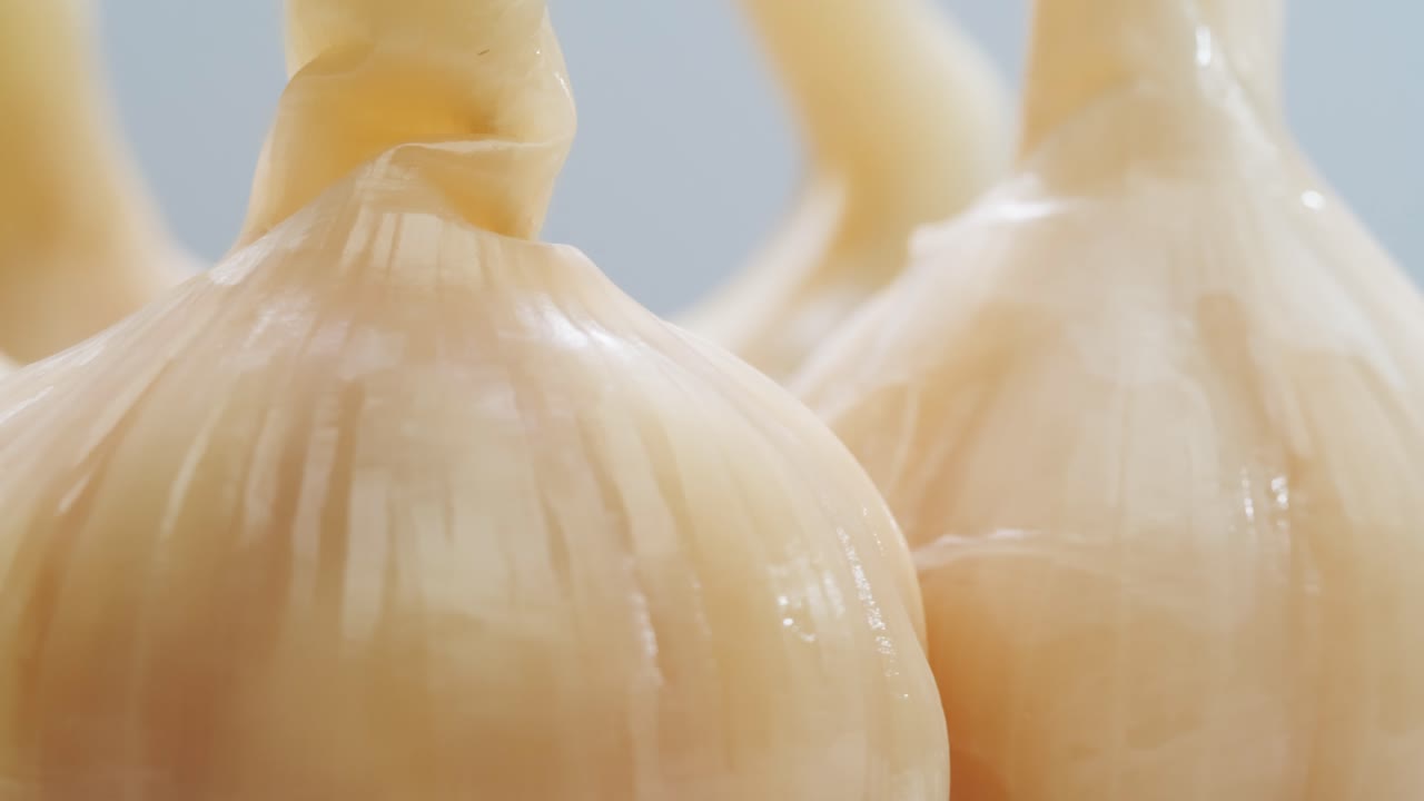 전체 발효 된 마늘, 발효 된 매운 채소, 고품질 4k 영상