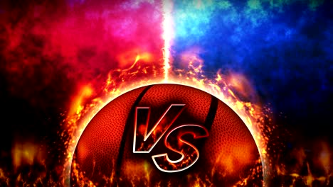 los fondos de lucha deportiva, el baloncesto, la animación en bucle,