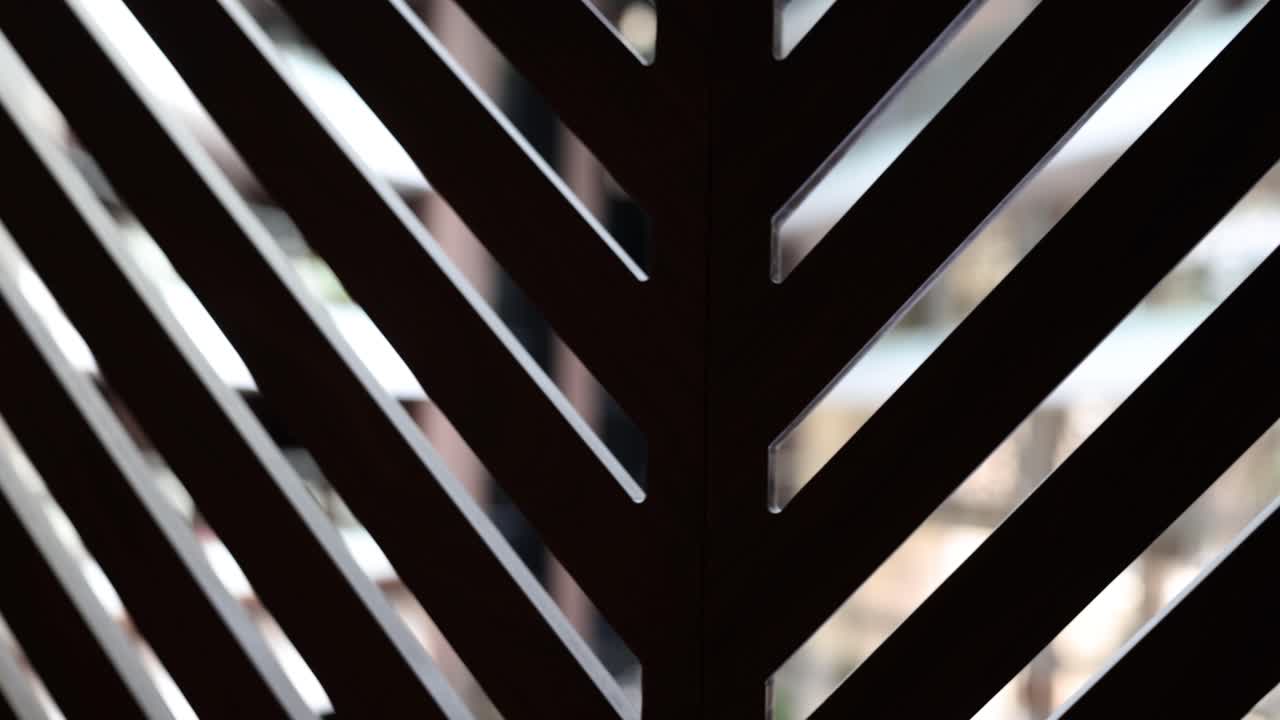 Abstract Slatted Pattern in Interior Design
