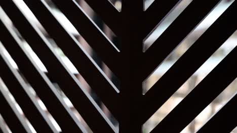abstract slatted pattern in interior design