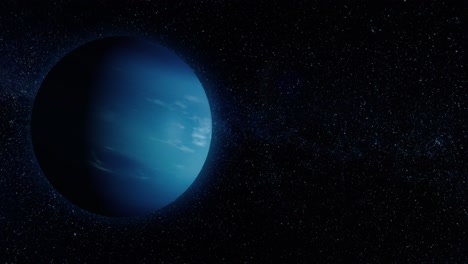 planet uranus in space