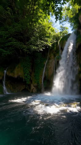stunning waterfalls in plitvice lakes national park, croatia