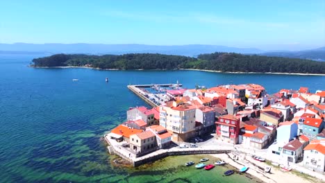 aerial view of carril and cortegada island