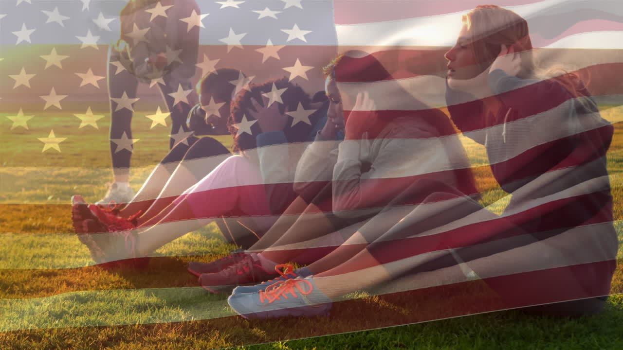 함께 앉아 앉아 하는 여자 들