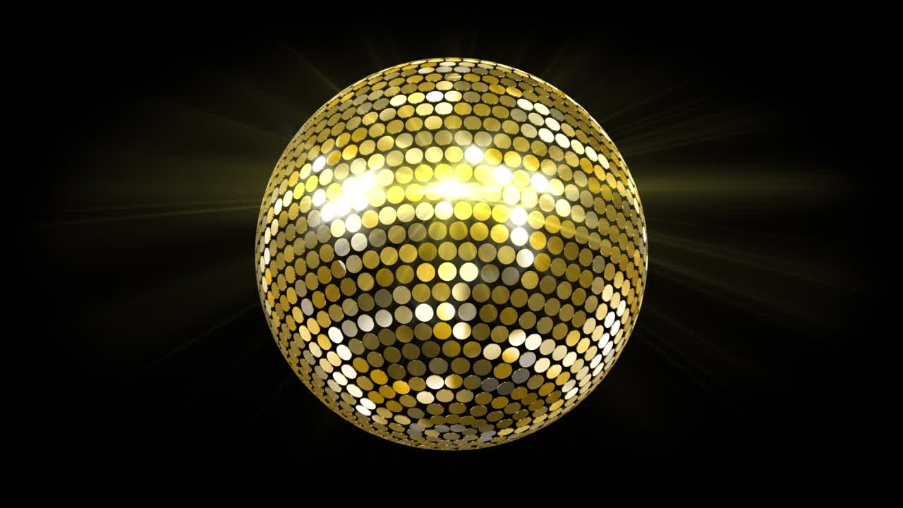 Mirror Ball Disco Lights Club Dance Party Glitter Background