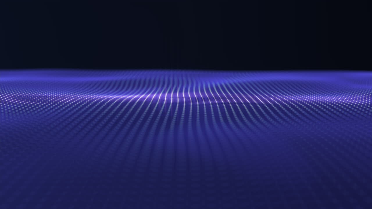 Linee di particelle connesse che formano un loop di superficie ondulata